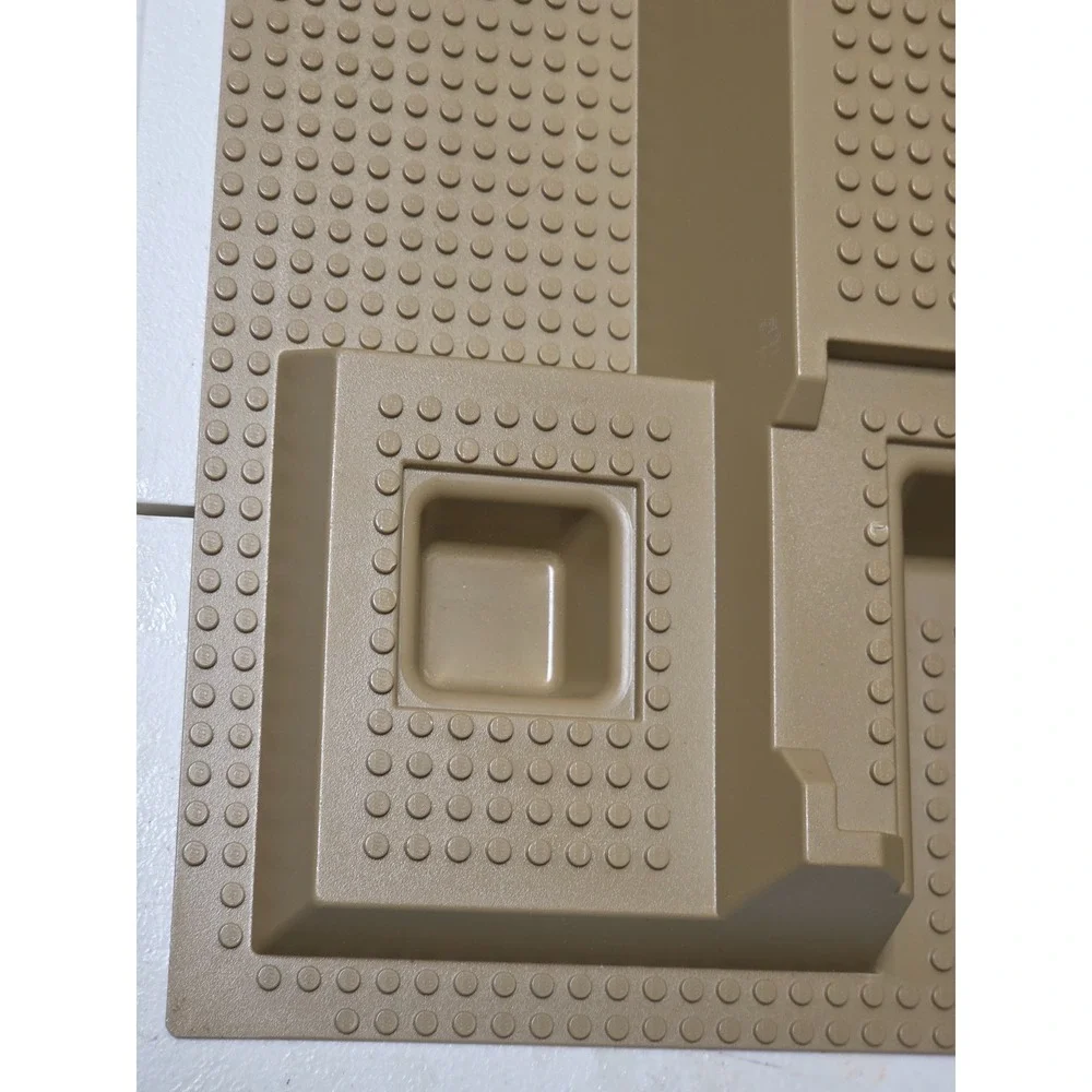 LEGO Dark Tan Raised Baseplate 32x48x6 (dots) with Level Front 7327 7627